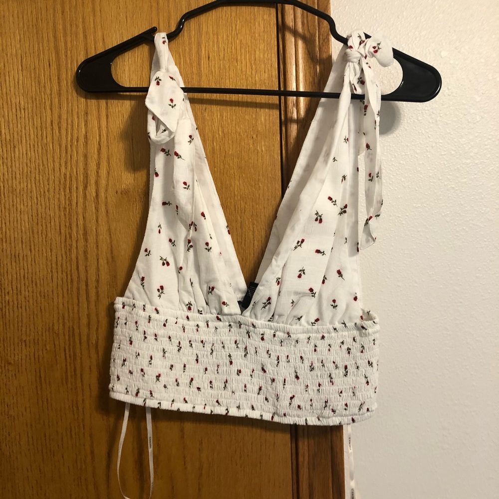 forever 21  floral crop top